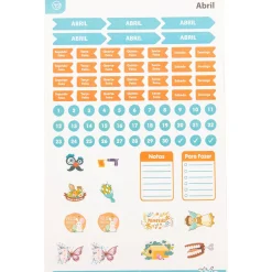 Talia Conjunto Stickers 12 Folhas