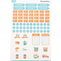 Talia Conjunto Stickers 12 Folhas