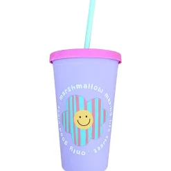 Discount Marshmallow Copo Plástico Palhinha 450ml