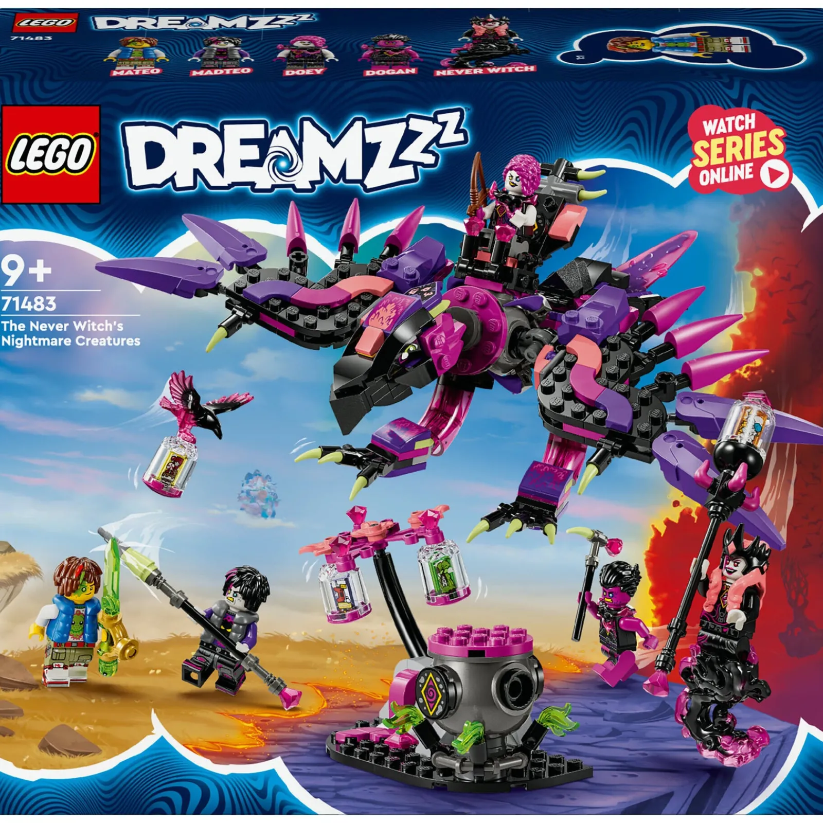 Lego-Dreamzzz Criaturas Assombrosas da Bruxa do Nunca