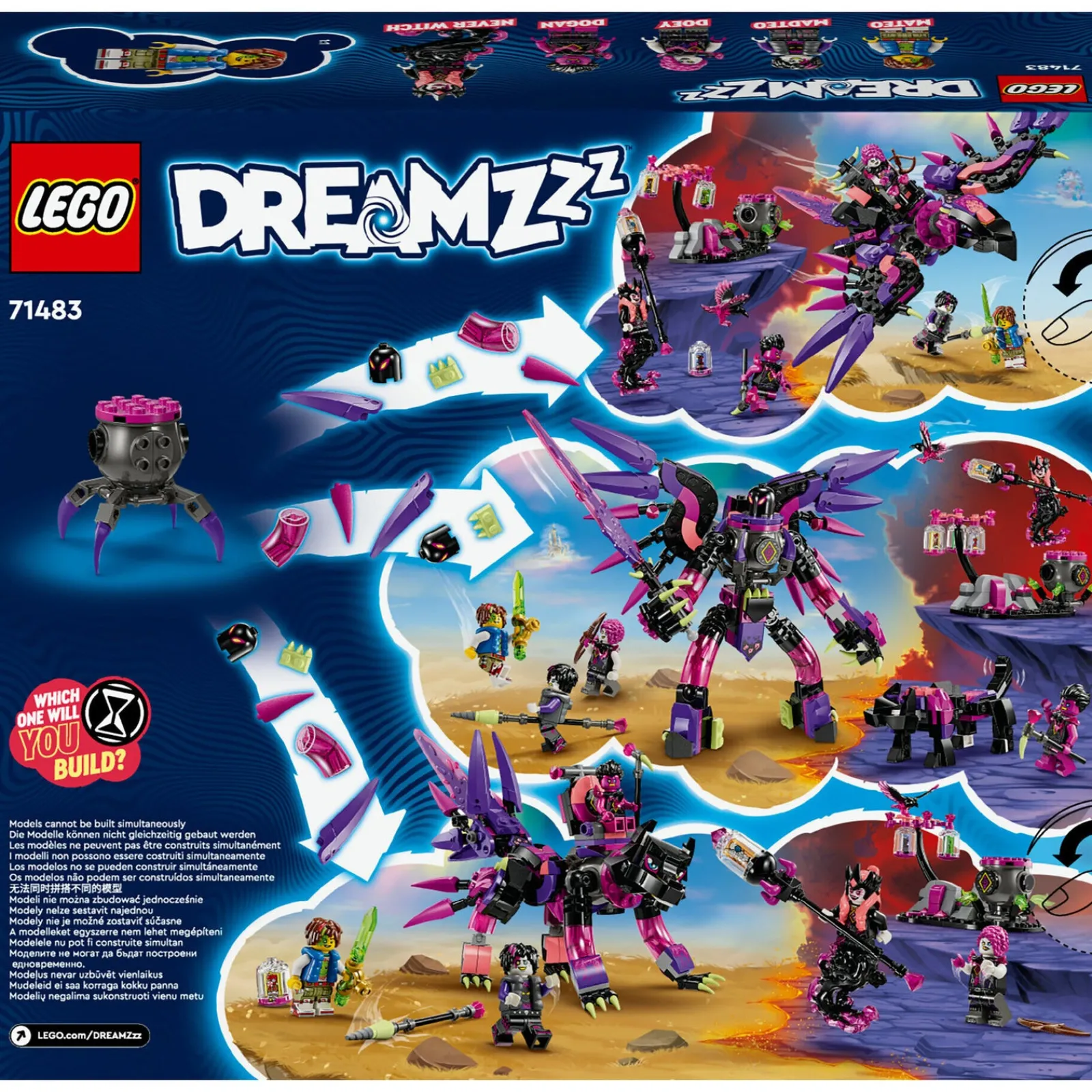 Lego-Dreamzzz Criaturas Assombrosas da Bruxa do Nunca