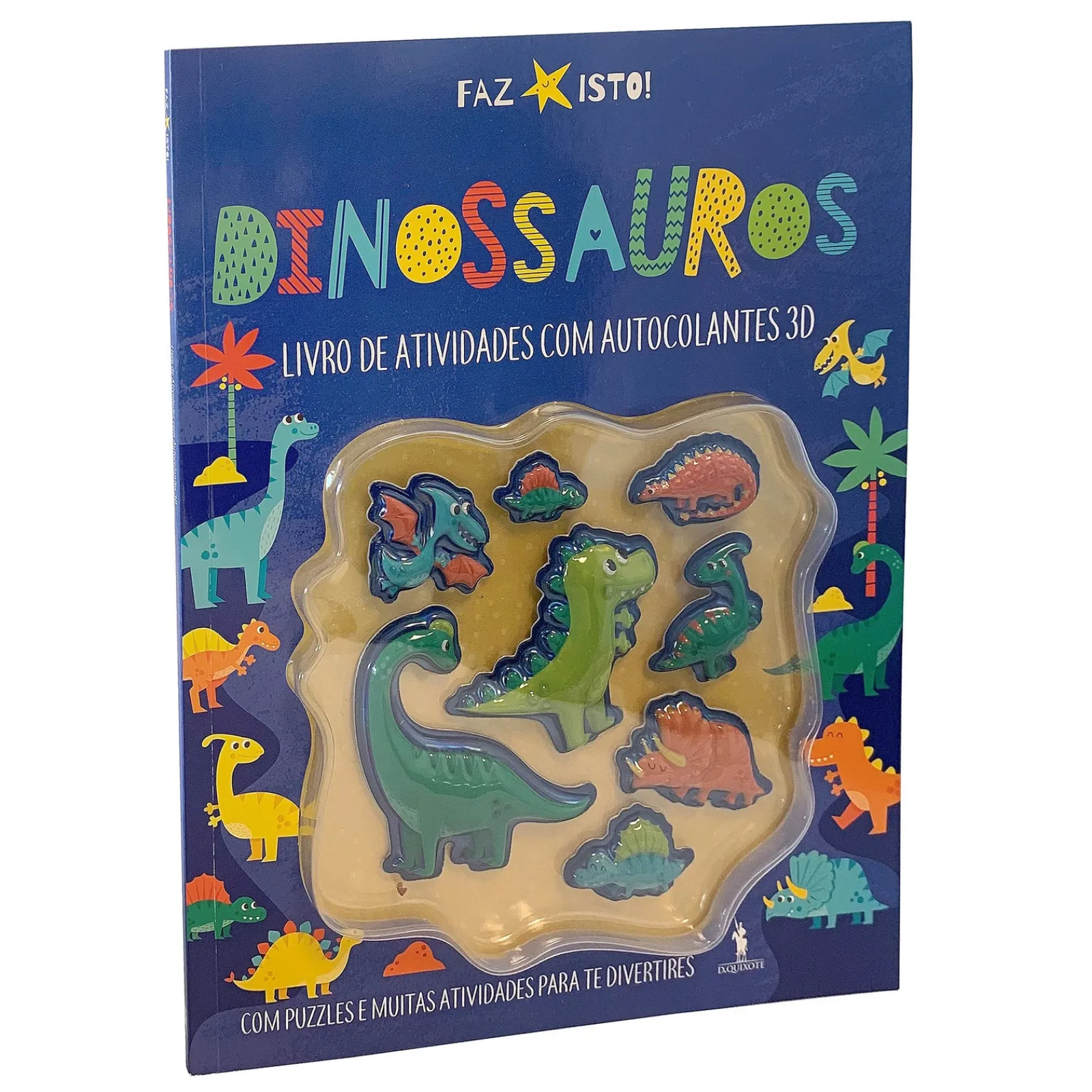 Dom Quixote Dinossauros - Livro de Atividades com Autocolantes 3D