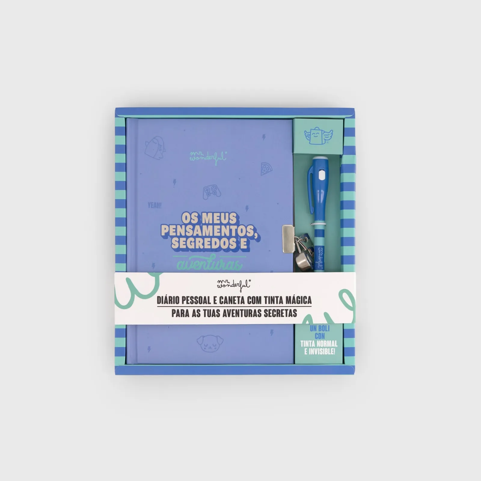 Clearance Mr. Wonderful Diário E Caneta - Pensamentos Aventuras