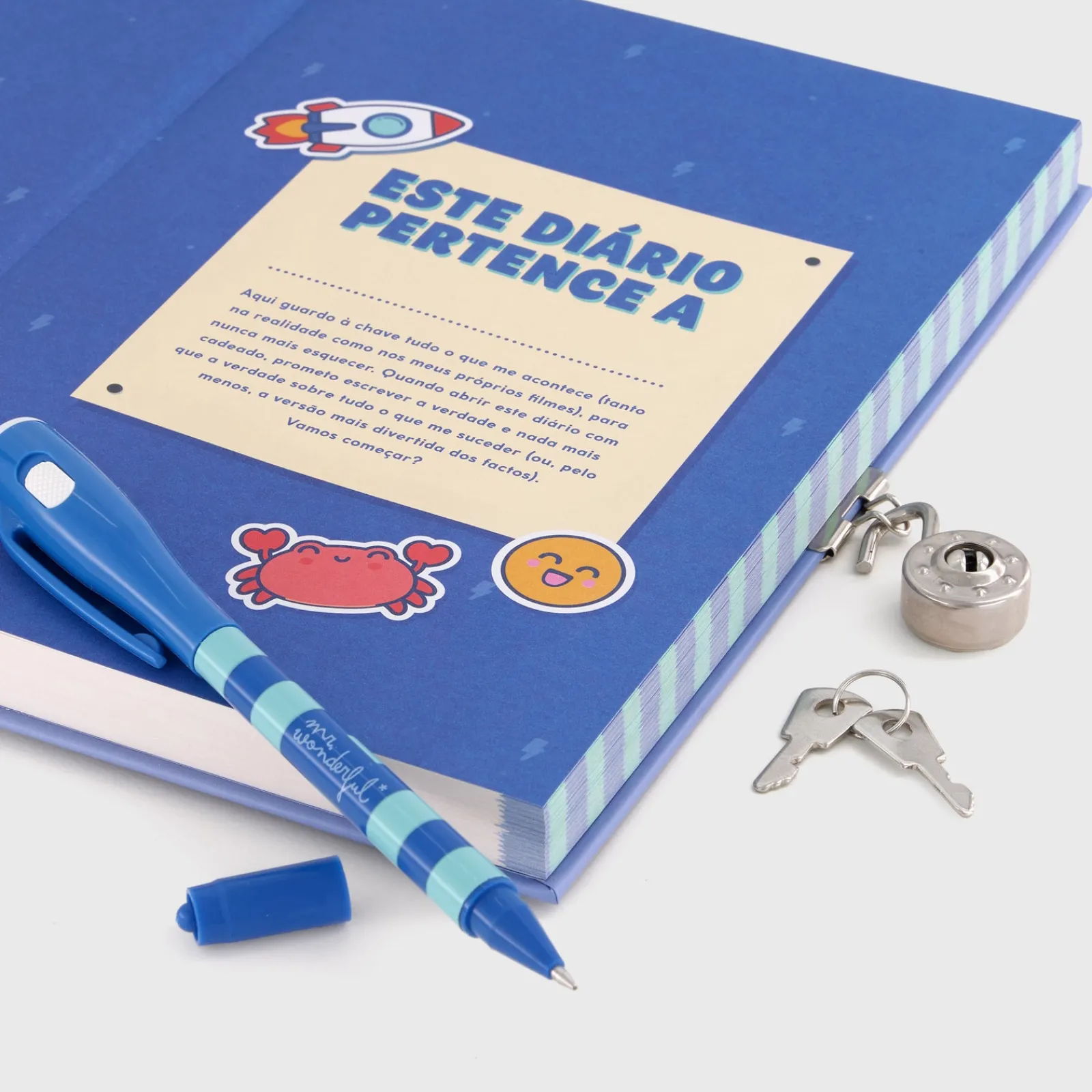 Clearance Mr. Wonderful Diário E Caneta - Pensamentos Aventuras