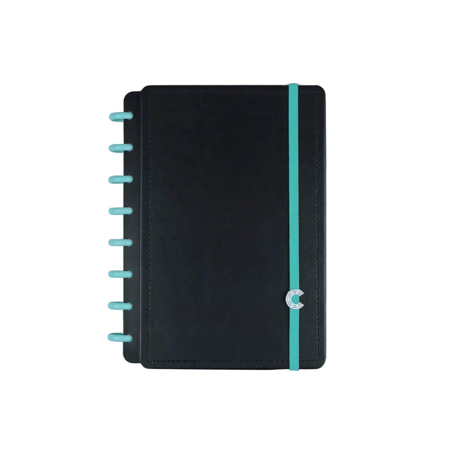 Caderno Inteligente Discos e Elásticos Grande Aquamarine