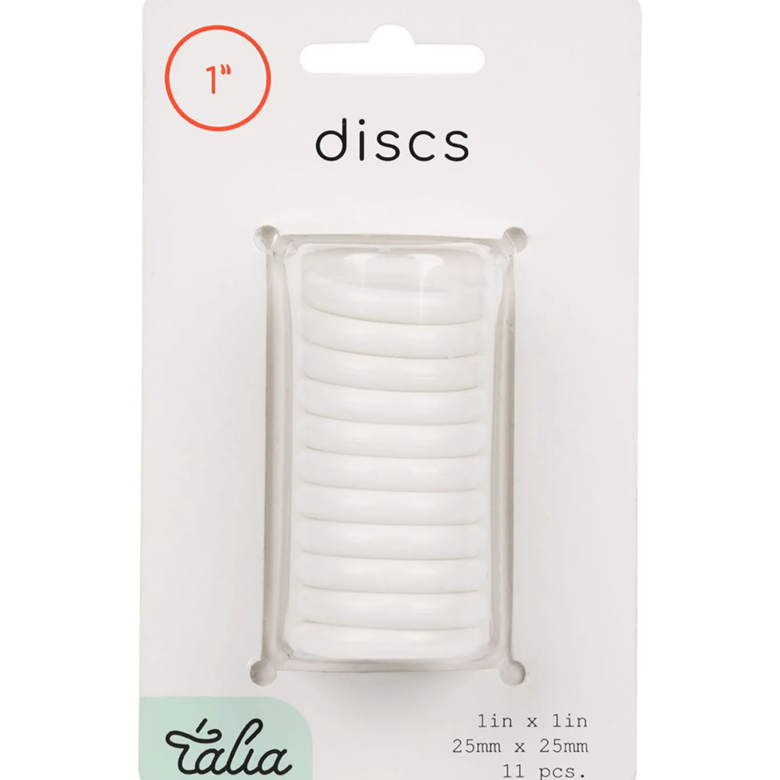 Clearance Talia Discos para Caderno Smart 1" Branco