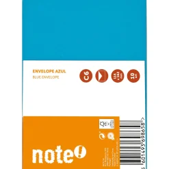 New Note! Envelope Silicone C6 114*162mm Azul 10 unidades