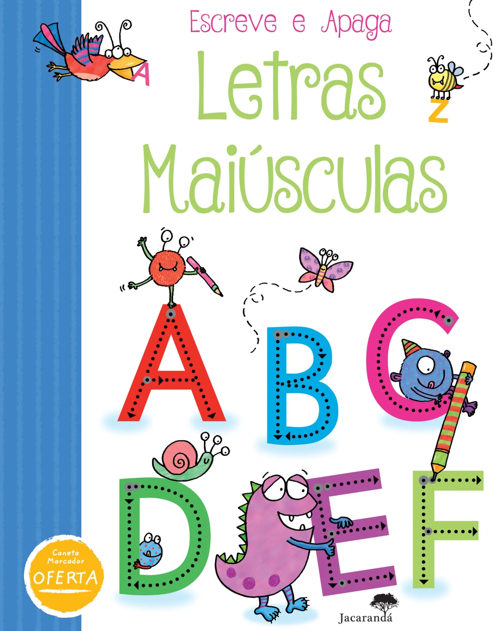 Jacarandá Escreve e Apaga - Letras Maiúsculas
