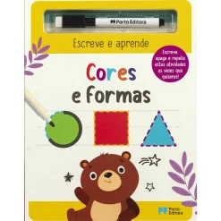 Outlet Porto Editora Escreve e Aprende - Cores e Formas - Inclui Caneta Escreve A Apaga