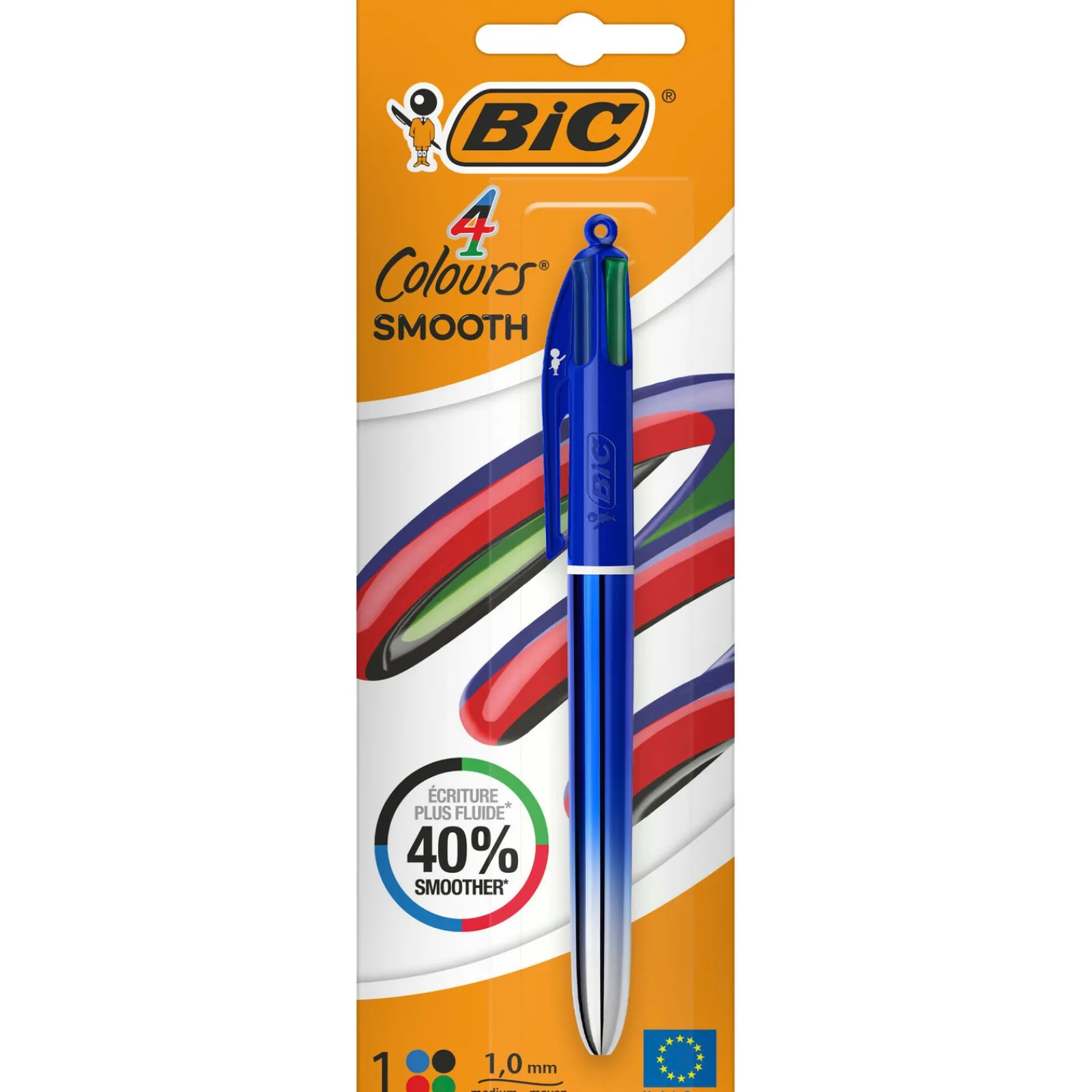 Bic Esferógrafica Com 4 Cores Smooth Gradient