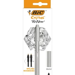 Online Bic Esferógrafica Re'New +2 Recargas Preto
