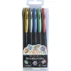 Outlet Zebra Esferográfica Clip Tinta Gel Sarasa Decoshine 5 unidades