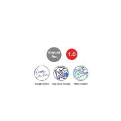 Faber Castell Esferográfica Colour 1mm Vermelho