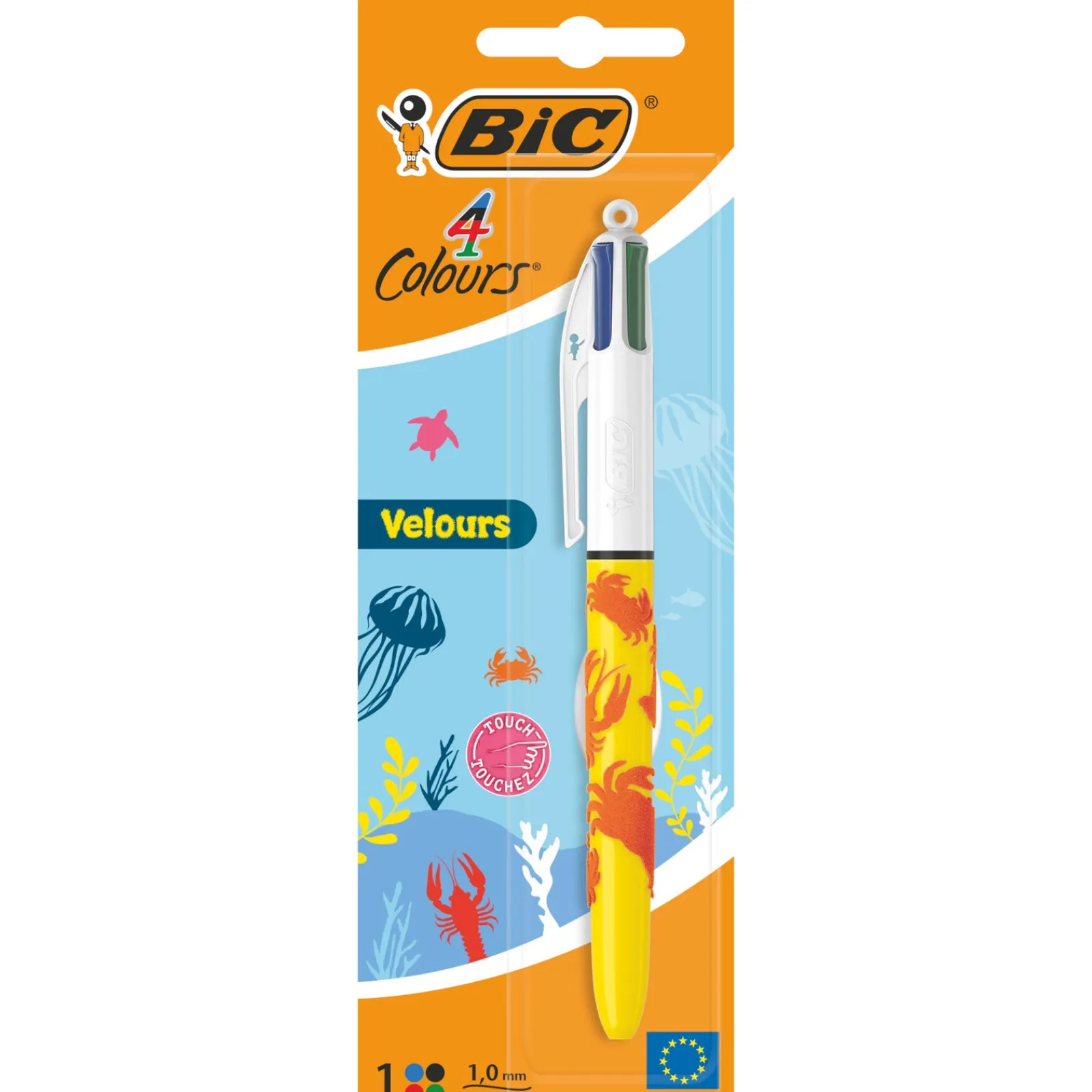 Bic Esferográfica Com 4 Cores Velvet
