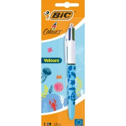 Bic Esferográfica Com 4 Cores Velvet