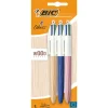 Hot Bic Esferográfica Com4 Cores Wood 3Unidades