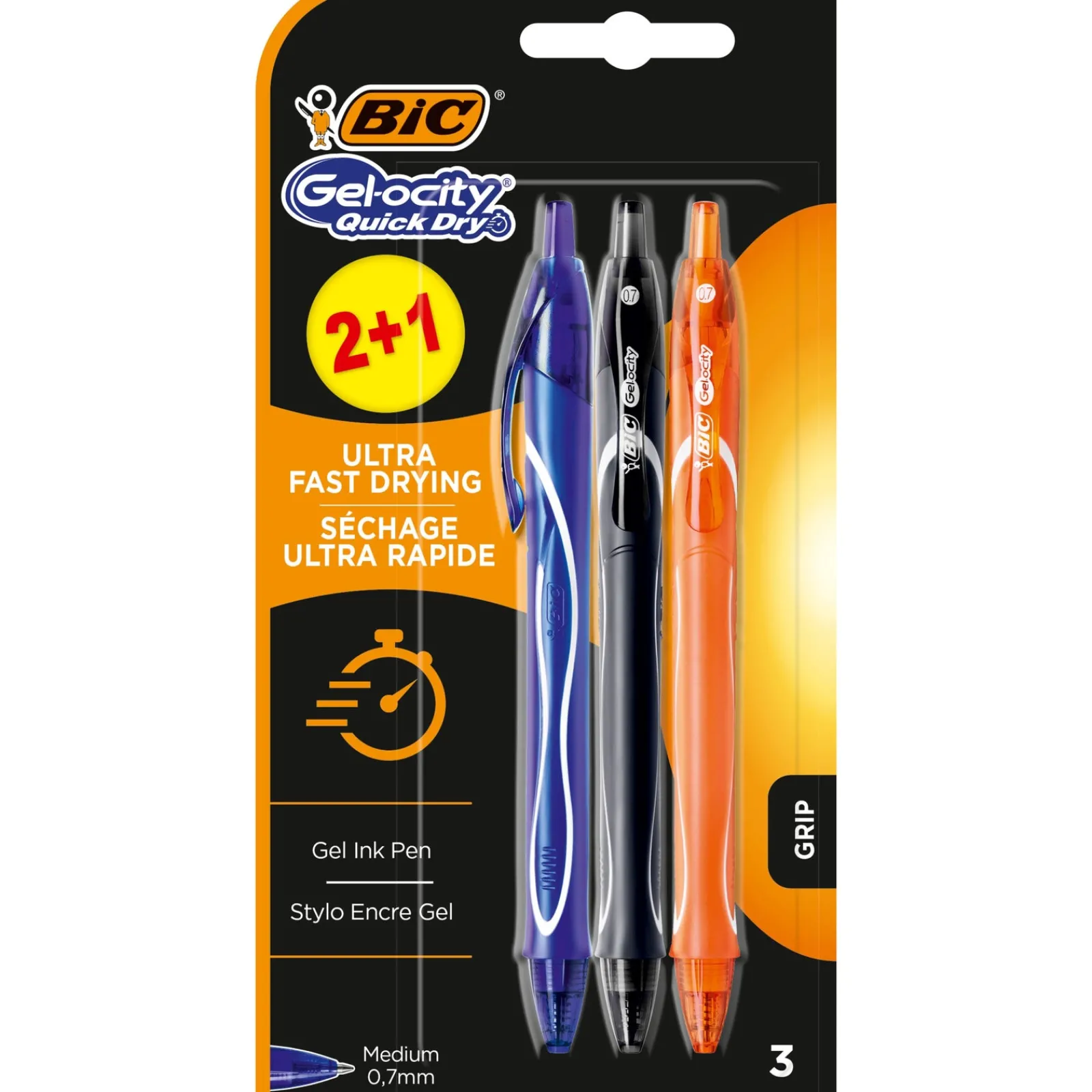 Bic Esferográfica Gel-ocity Quick Dry de Tinta Gel