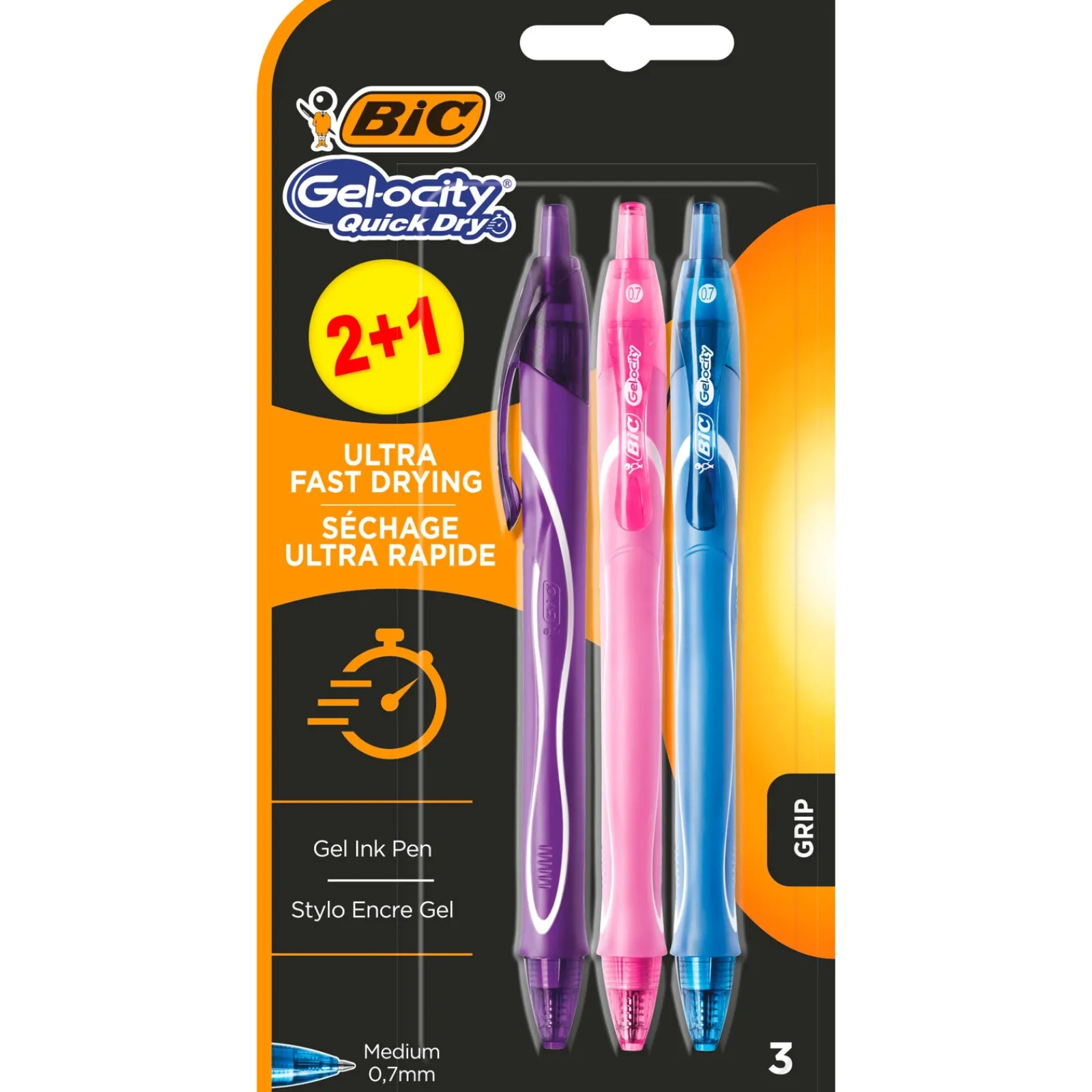 Bic Esferográfica Gel-ocity Quick Dry de Tinta Gel