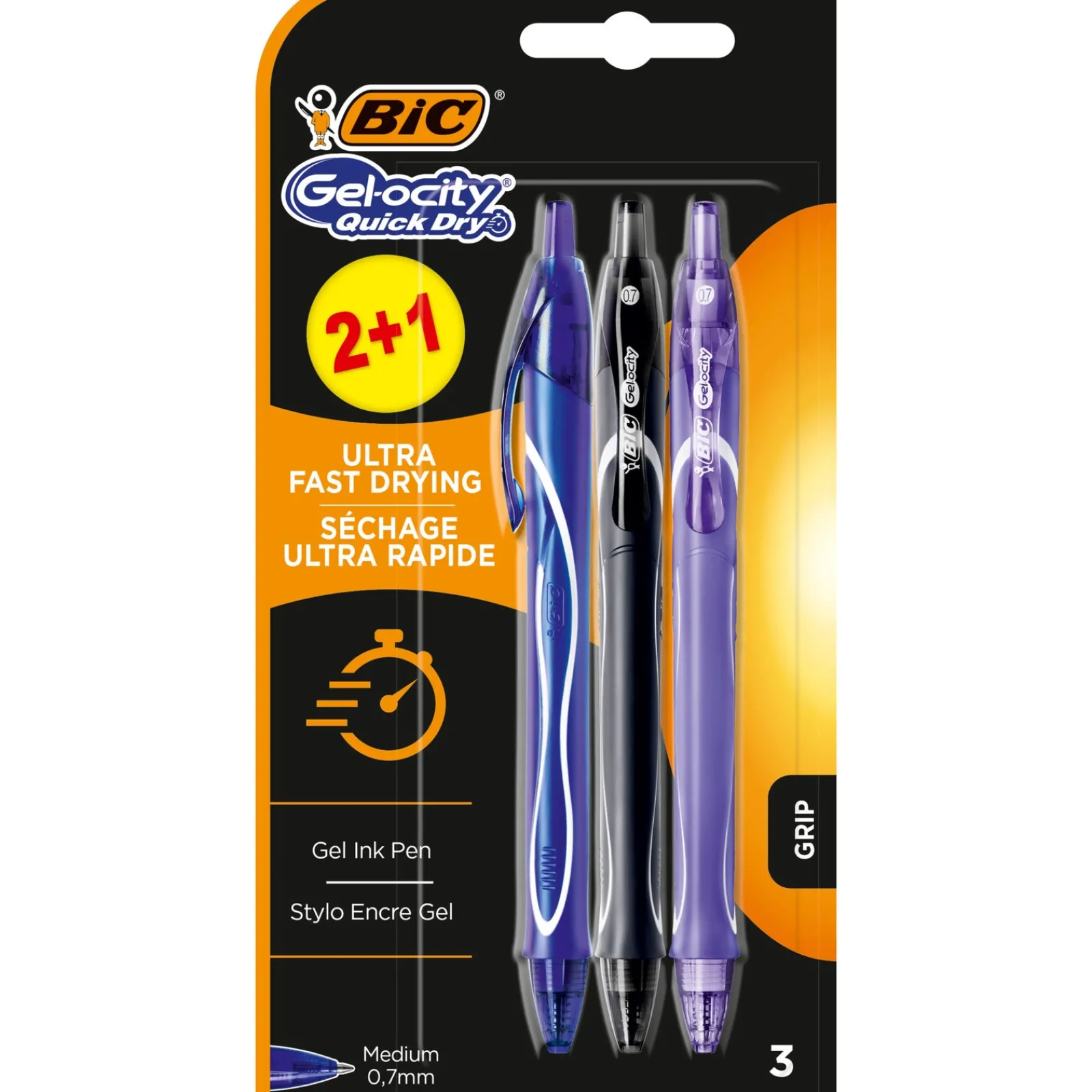 Bic Esferográfica Gel-ocity Quick Dry de Tinta Gel