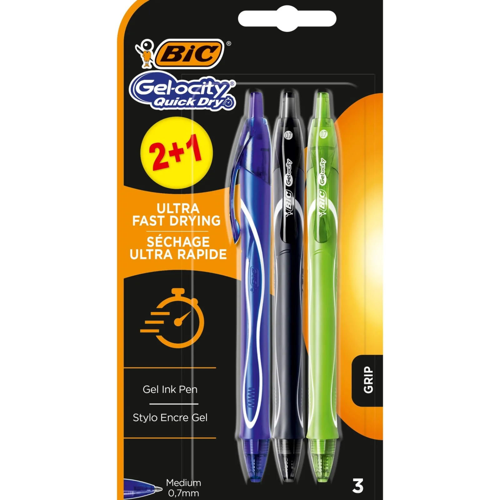 Bic Esferográfica Gel-ocity Quick Dry de Tinta Gel