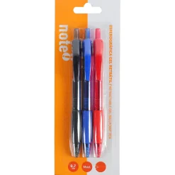 Note! Esferográfica Retrátil 0,7mm 3 Unidades Sortidos