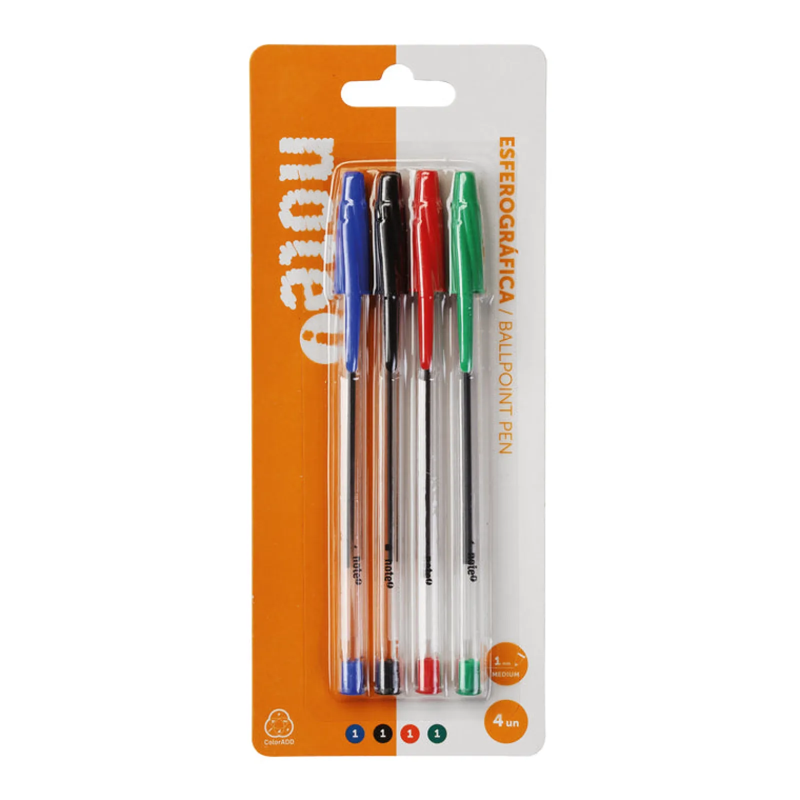 Note! Esferográfica Transparente