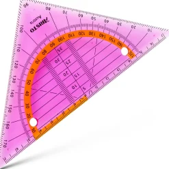 Best Fegol Esquadro Geométrico 16Cm Geoflex Rosa Aristo