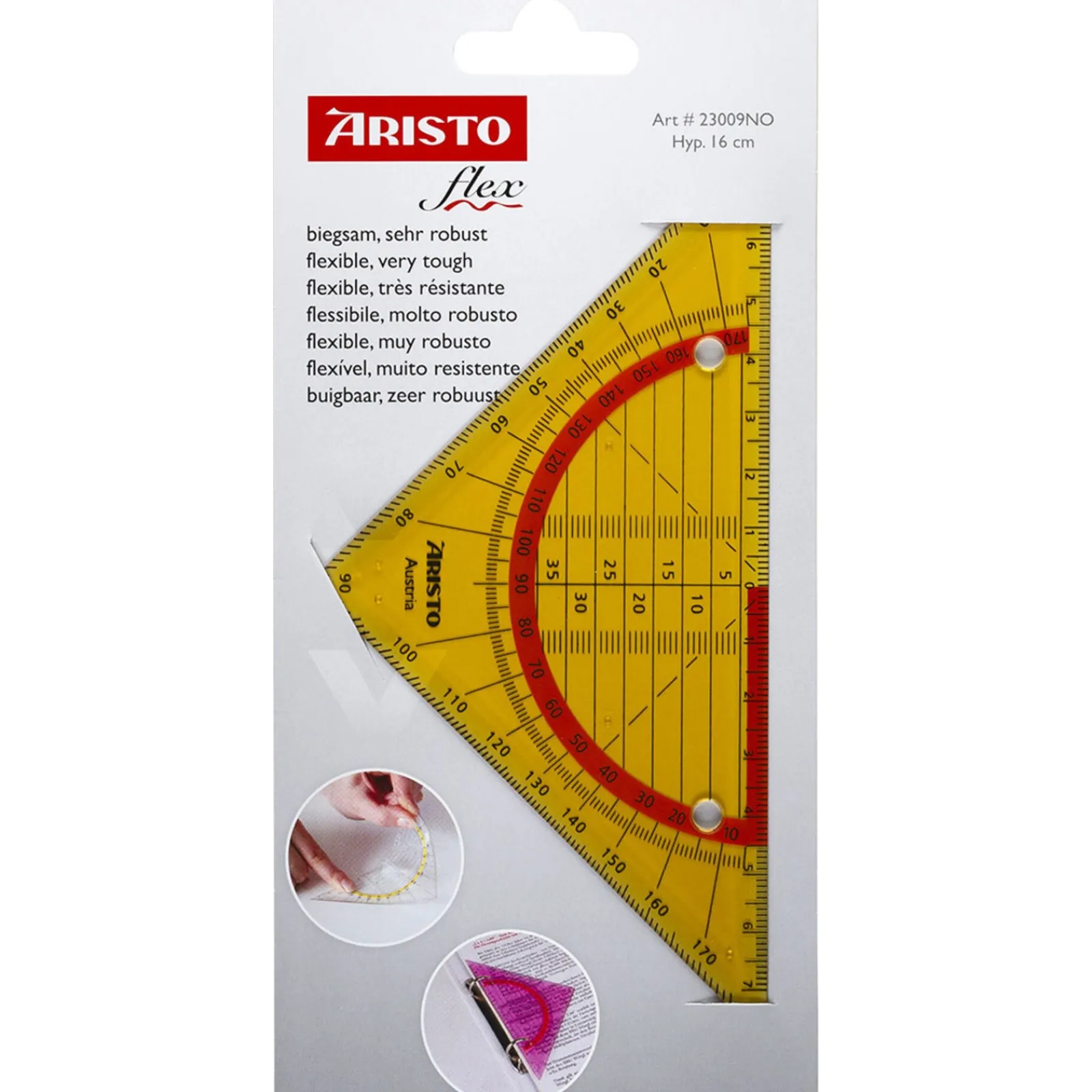 Fegol Esquadro Geométrico 16Cm Geoflex Aristo