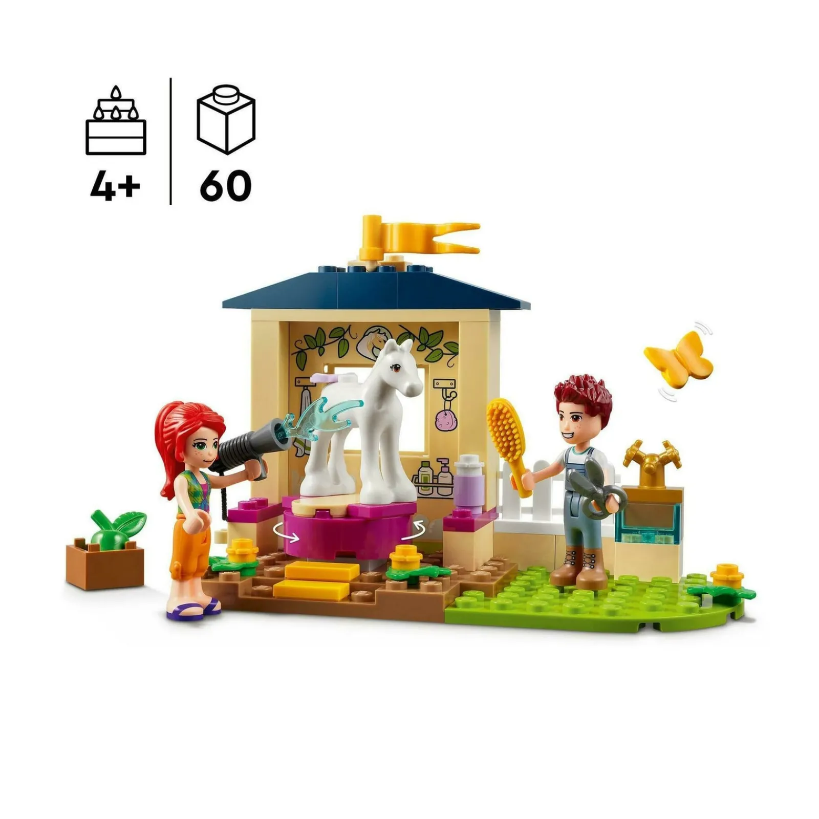 New Lego-Friends Estábulo Para O Banho Dos Póneis Lego