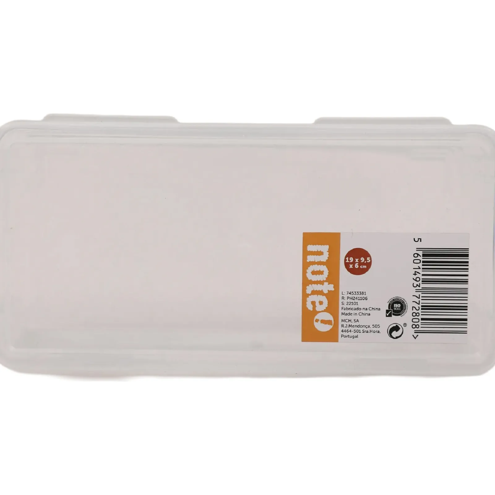 Note! Estojo Caixa Plástico 19x9,5x6cm