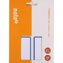 Outlet Note! Etiquetas Adesivo 41*65Mm Azul 24 Unidades