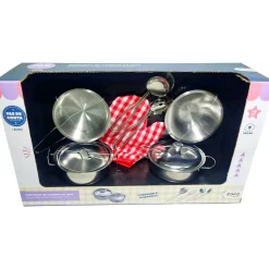 Zoko-Faz Conta Faz Conta - Conjunto De Panelas Inox Com
