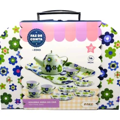 Zoko-Faz Conta Faz Conta - Malinha Conjunto De Chá 15 Peças