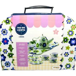 Zoko-Faz Conta Faz Conta - Malinha Conjunto De Chá 15 Peças