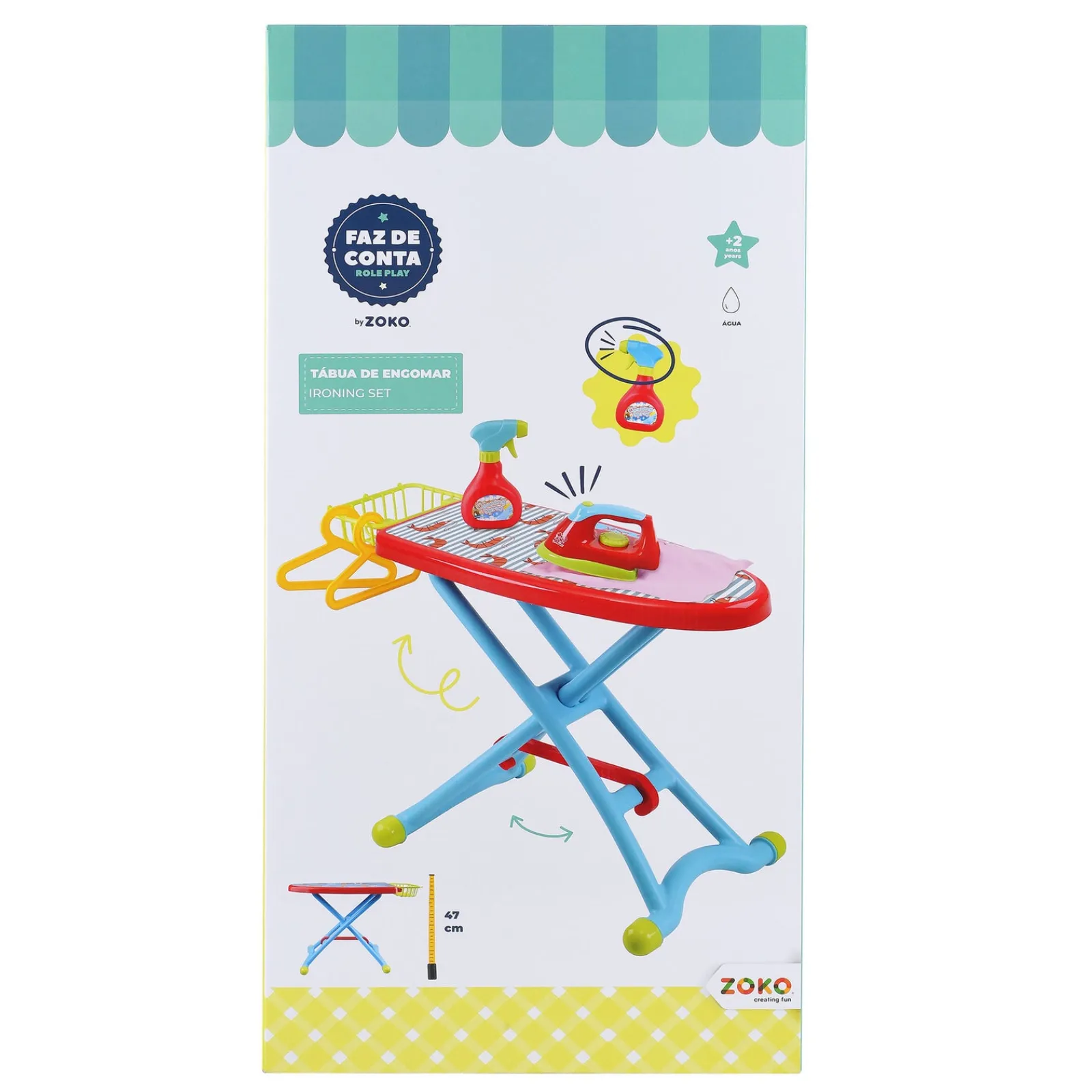 Zoko-Faz Conta Faz Conta - Tábua e Ferro Engomar 6 Peças