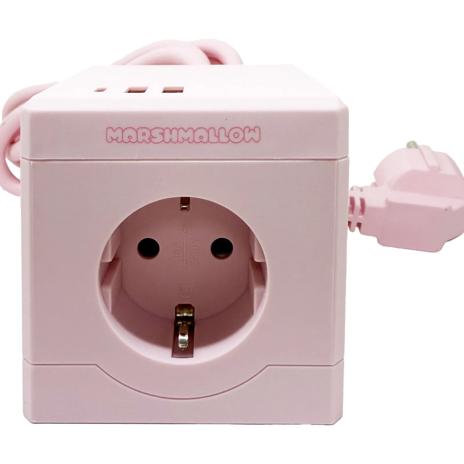 Outlet Marshmallow Ficha Rosa 3Tom 2Usb
