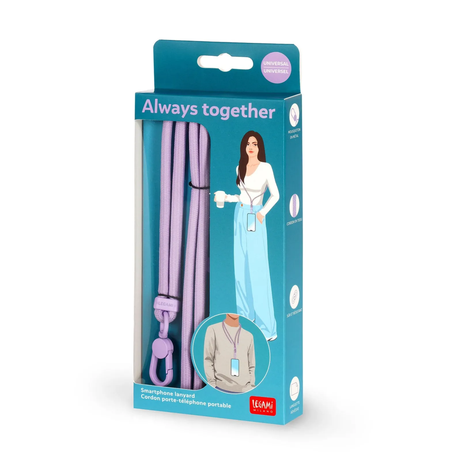 Legami Fio Telemóvel Always Together -Lilás