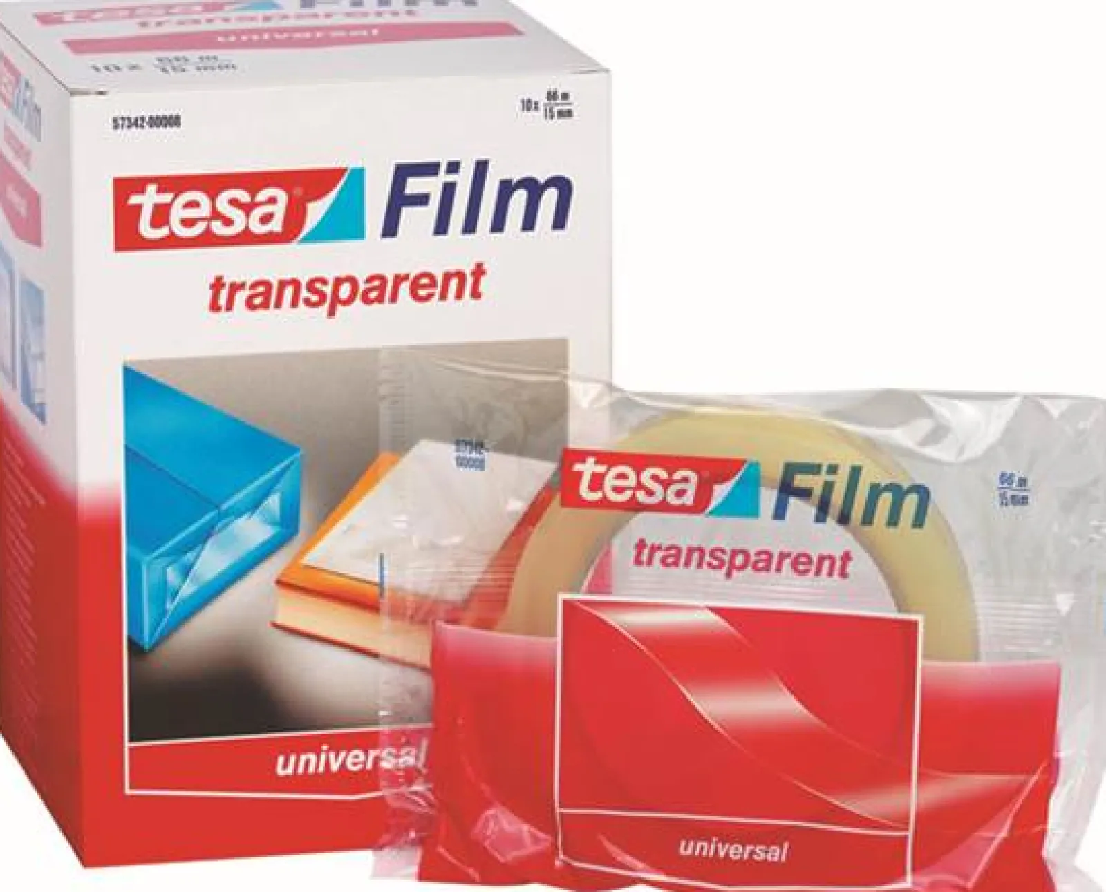 Tesa Fita Cola Transparente 66m x 15mm