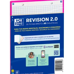 Oxford Flashcards 2.0 A5 30 Folhas Fucsia
