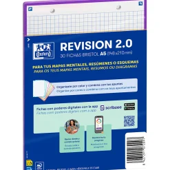 Discount Oxford Flashcards 2.0 A5 30 Folhas Quadriculado Roxo