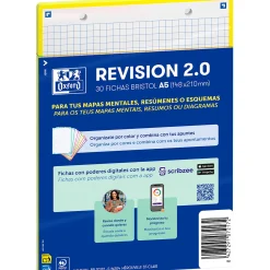 Online Oxford Flashcards 2.0 A5 30 Folhas Quadriculado Amarelo