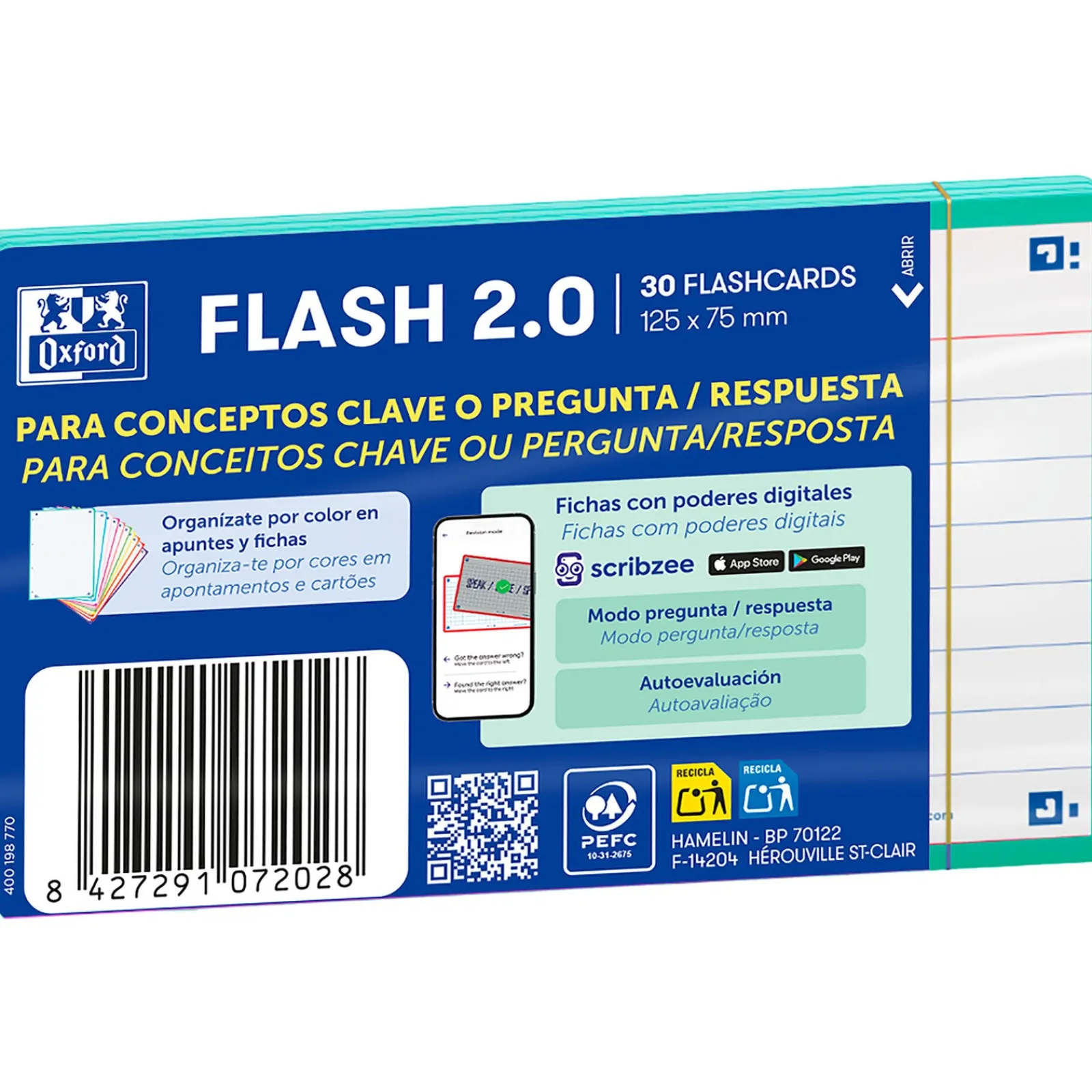Oxford Flashcards 2.0 A7 30 Folhas Icemint