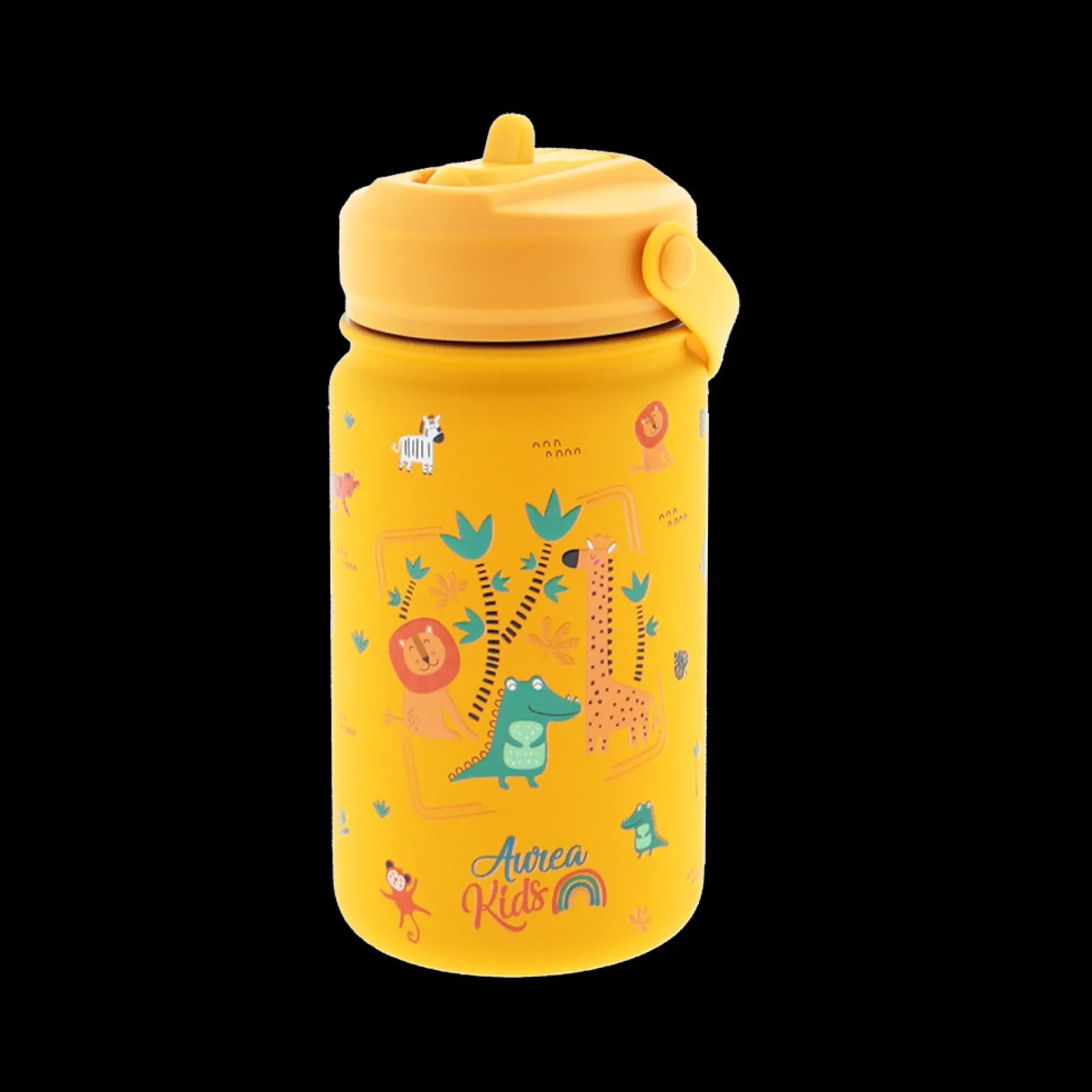 Discount Aurea Garrafa Aço 330Ml Mostarda Little Safari
