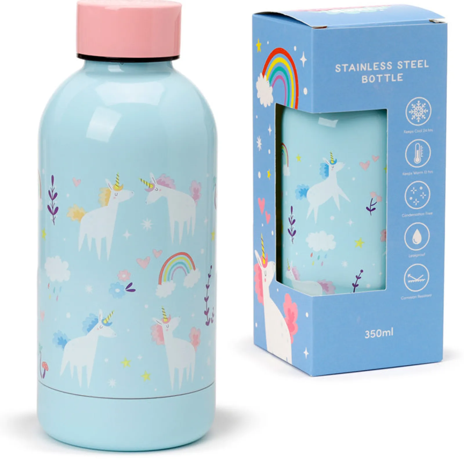 Clearance Puckator Garrafa Térmica Cap 350ml - Unicórnio