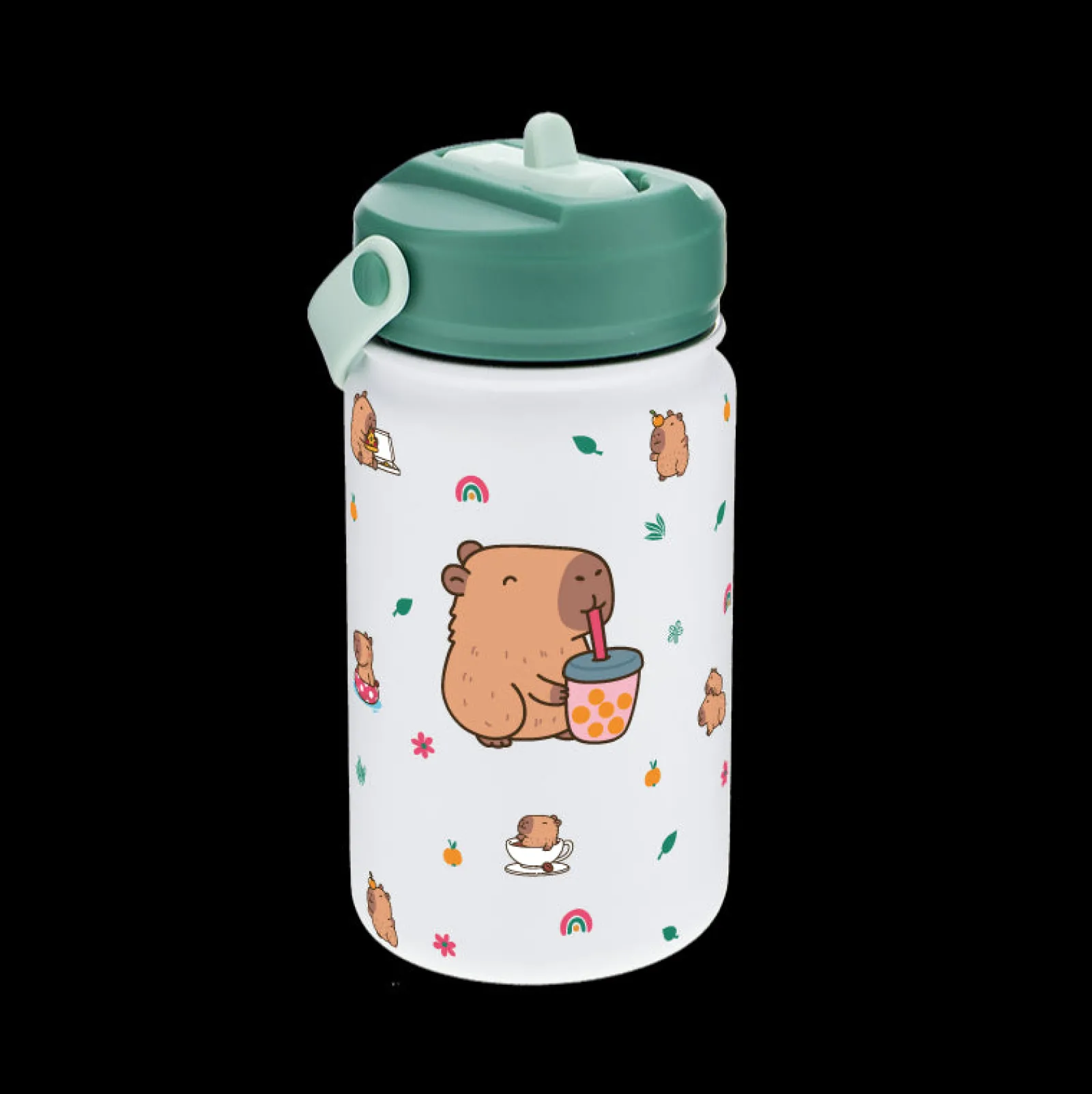 Aurea Garrafa Térmica 330Ml - Capivara Azul