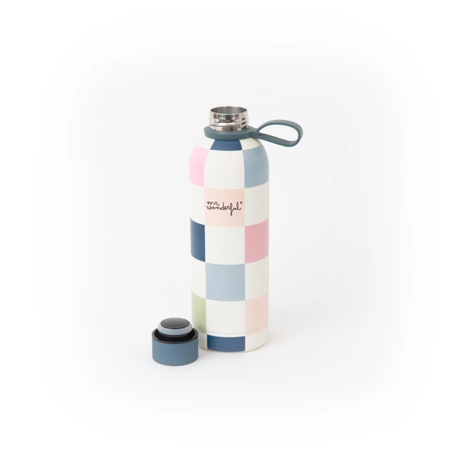 Hot Mr Wonderfull Garrafa Térmica 500Ml - Estampa Xadrez