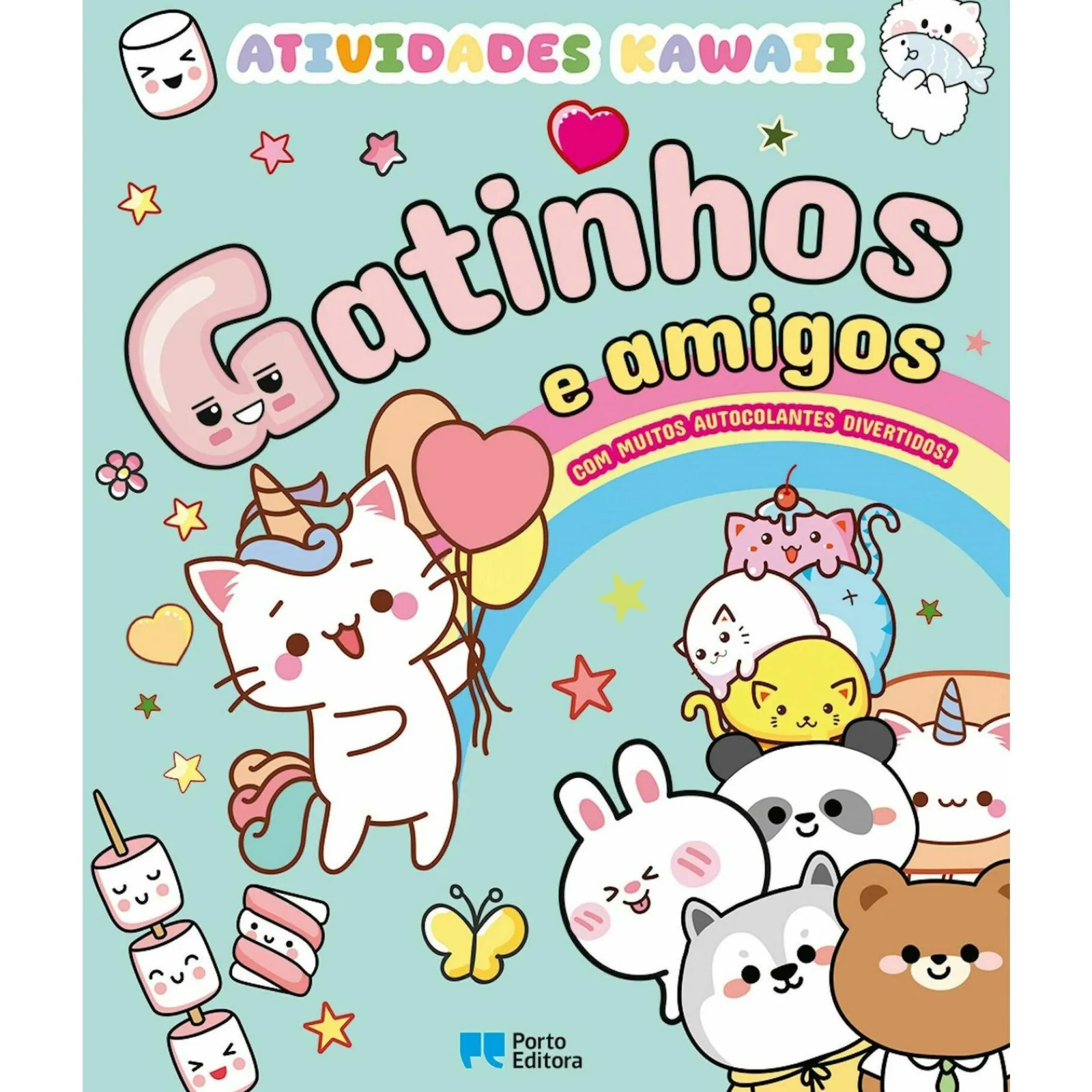 Clearance Porto Editora Gatinhos e Amigos - Atividades Kawaii com Autocolantes