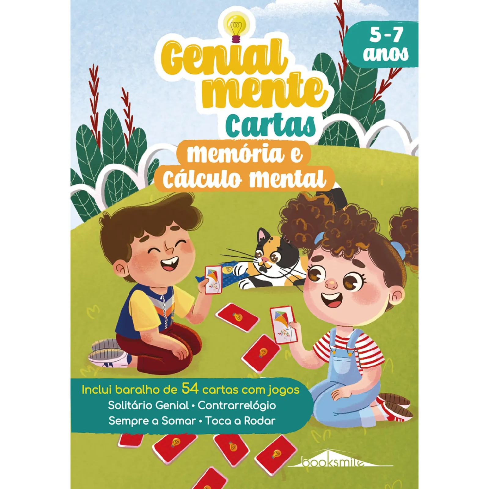 Booksmile Genialmente Cartas - Memória e Cálculo Mental: 5-7 Anos
