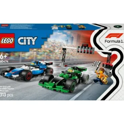 Clearance Lego-City Grelha com Carros de Corrida Vcarb e Sauber Lego