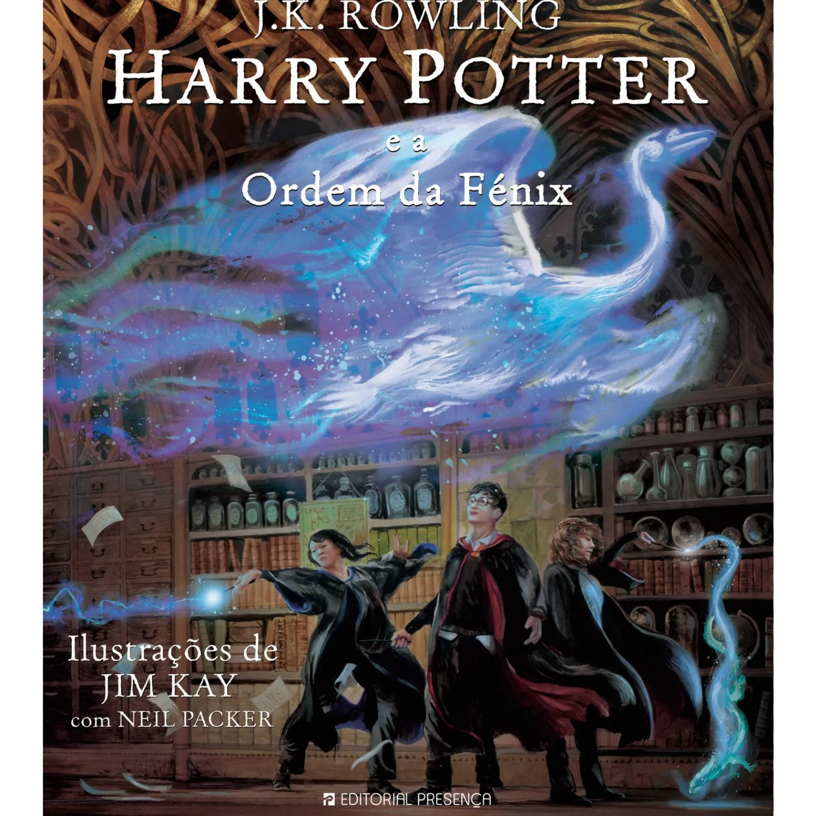 Clearance Presença Harry Potter e a Ordem da Fénix de J. K. Rowling; Ilustração: Jim Kay e Neil Packer de J. K. Rowling